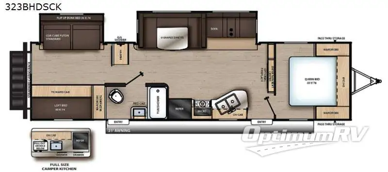 2021 Coachmen Catalina Legacy 323BHDSCK Floorplan Photo