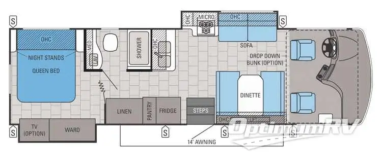 2016 Jayco Alante 31L Floorplan Photo
