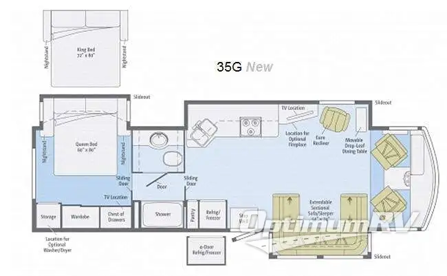 2013 Itasca Sunova 35G RV Floorplan Photo