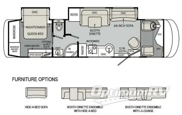 2012 Holiday Rambler Trip 35PBD RV Floorplan Photo