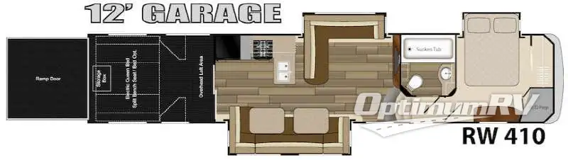 2014 Heartland Road Warrior 410 RV Floorplan Photo