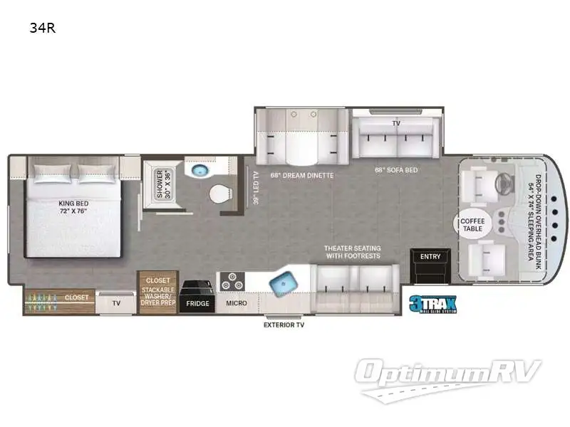 2023 Thor Windsport 34R Floorplan Photo