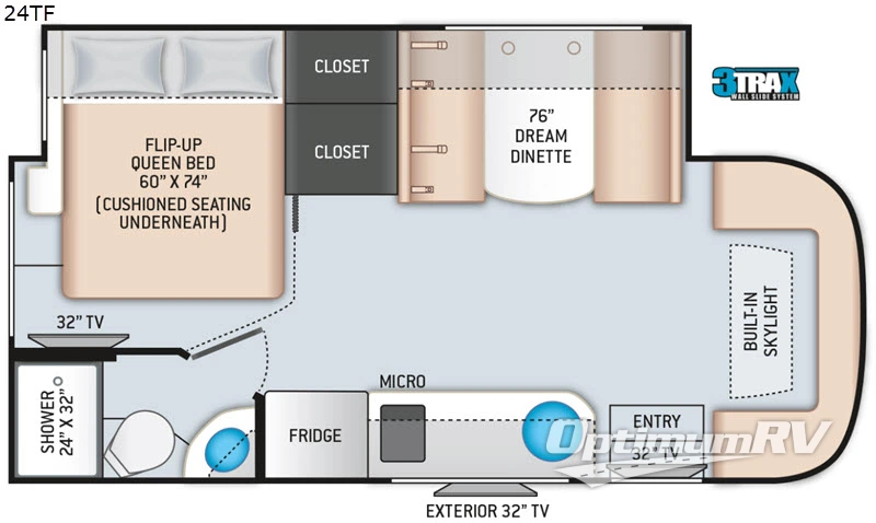 2020 Thor Gemini 24TF RV Floorplan Photo