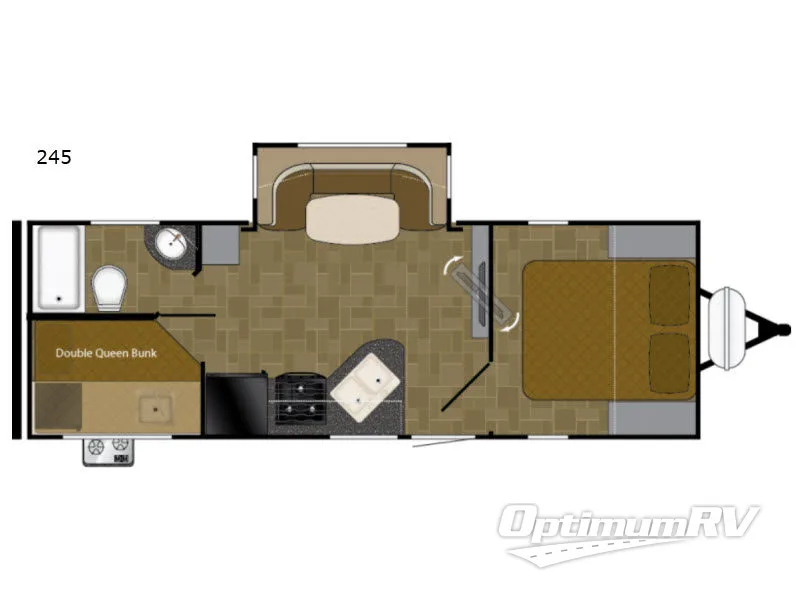 2017 Heartland Mallard 245 Floorplan Photo