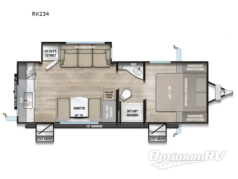 2026 Alliance Delta Ultra Lite RK234 RV Floorplan Photo