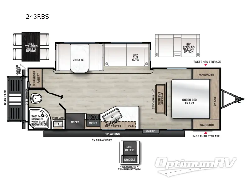 2025 Coachmen Catalina Legacy Edition 243RBS RV Floorplan Photo