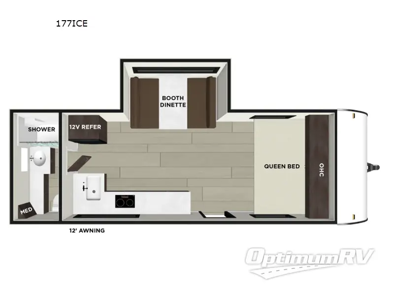 2026 Forest River Wildwood FSX 177ICE RV Floorplan Photo