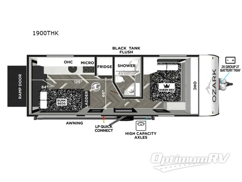 2026 Forest River Ozark 1900THK RV Floorplan Photo