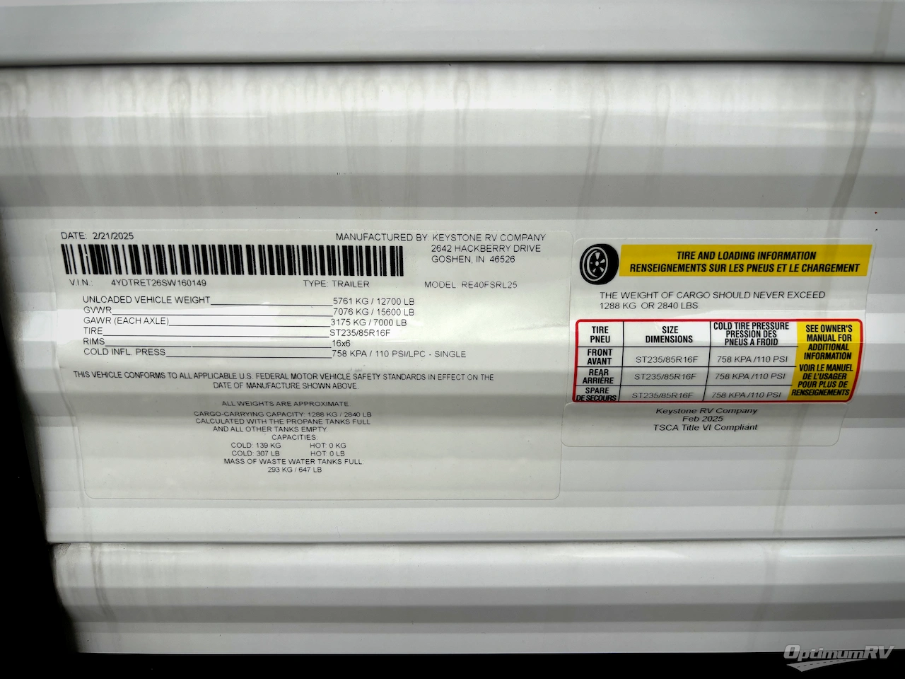 2025 Keystone Residence 40FSRL Photo 17