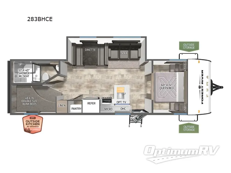 2026 Palomino Puma Camping Edition 283BHCE Floorplan Photo