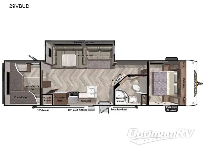 2023 Forest River Wildwood 29VBUD RV Floorplan Photo
