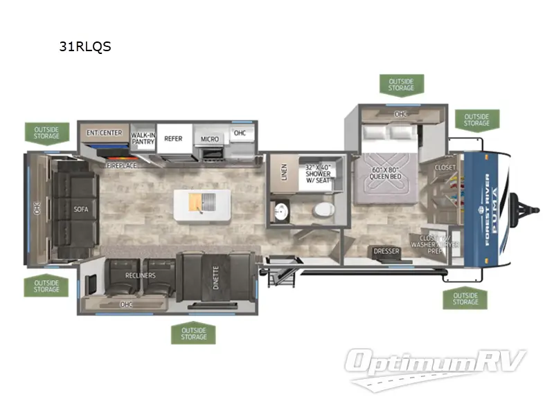 2026 Palomino Puma 31RLQS Floorplan Photo