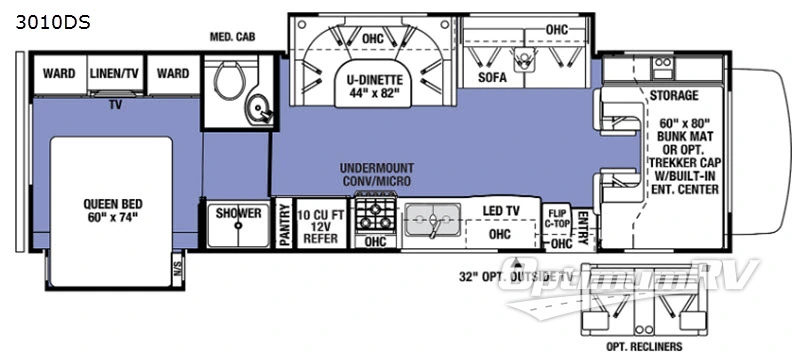 2020 Forest River Sunseeker 3010DS Ford Floorplan Photo