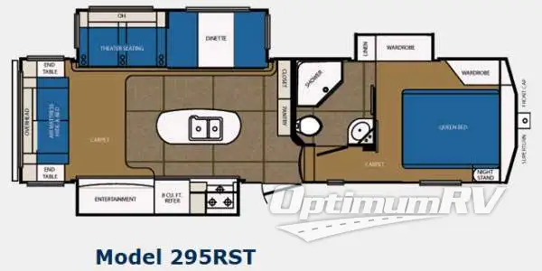2013 Prime Time Crusader 295RST RV Floorplan Photo