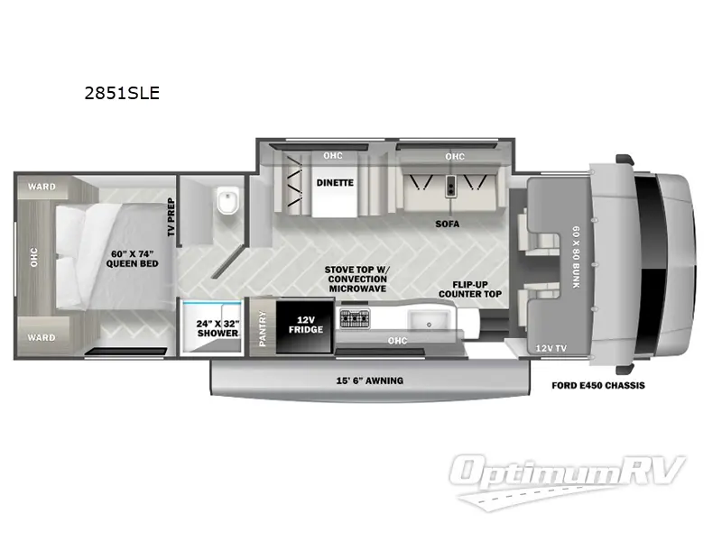 2025 Forest River Forester LE 2851SLE Ford RV Floorplan Photo