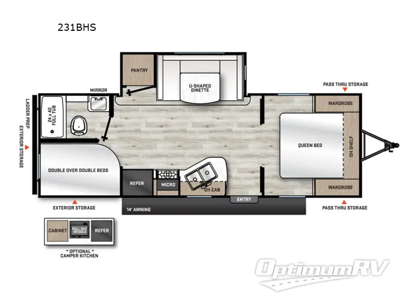 2026 Coachmen Catalina Summit Series 8 231BHS Floorplan Photo