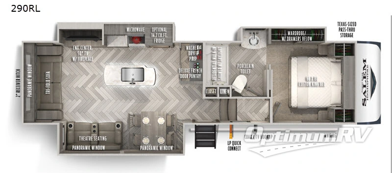 2020 Forest River Salem Hemisphere 290RL Floorplan Photo