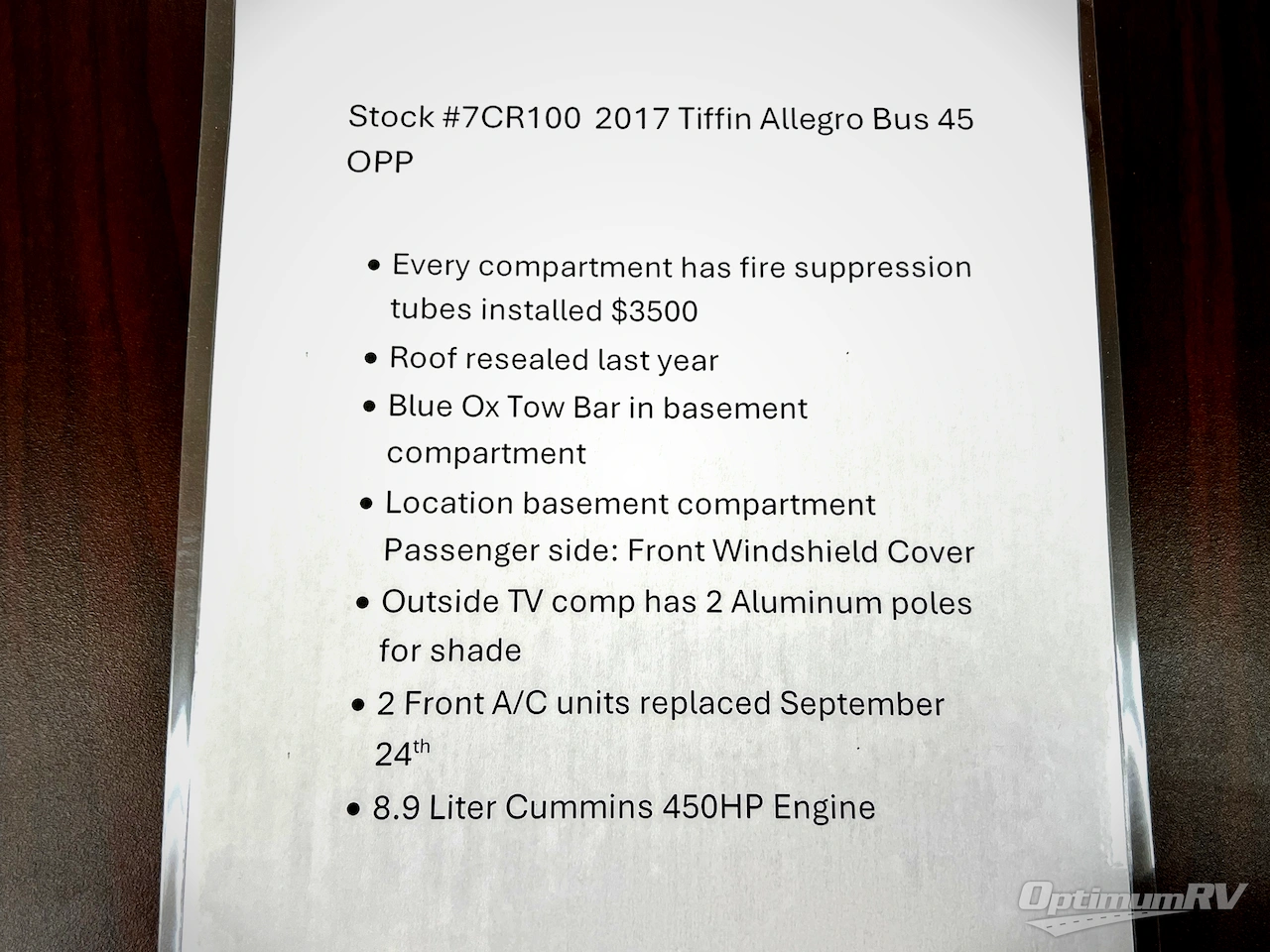 2017 Tiffin Allegro Bus 45OPP Photo 34