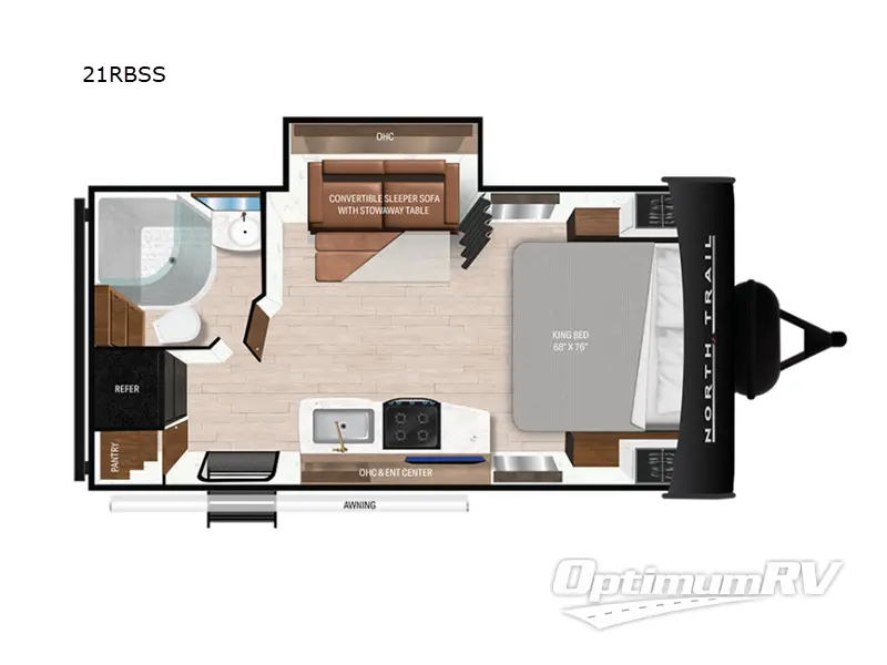 2024 Heartland North Trail 21RBSS Floorplan Photo