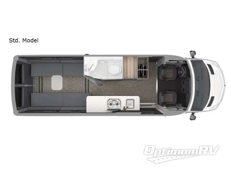2022 Airstream Interstate 24X Std. Model RV Floorplan Photo