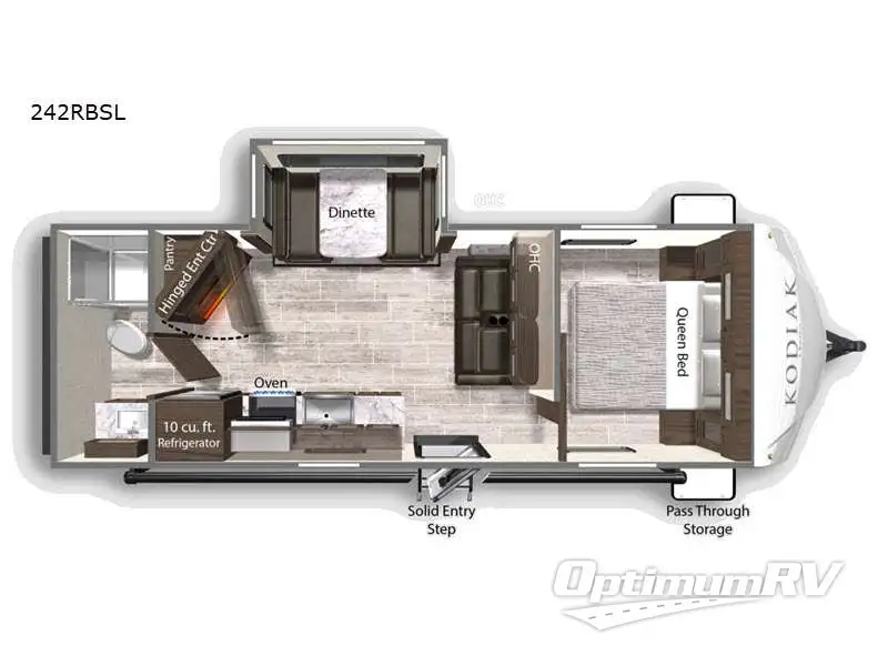 2021 Dutchmen Kodiak Ultra-Lite 242RBSL RV Floorplan Photo