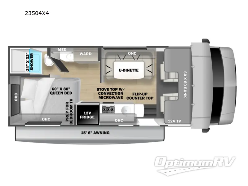 2027 Forest River Sunseeker 23504X4 Floorplan Photo