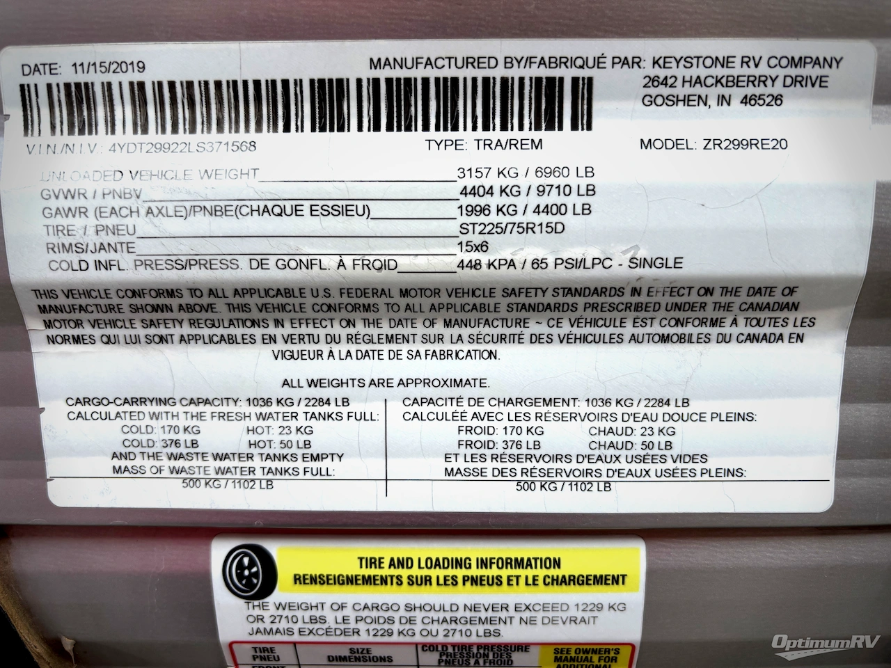 2020 CrossRoads Zinger ZR299RE Photo 21