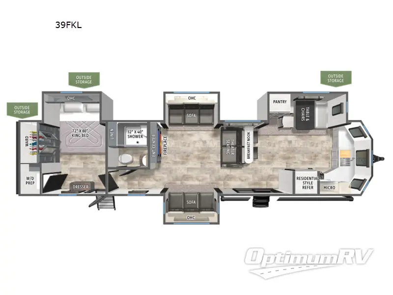 2026 Forest River Puma Vista 39FKL Floorplan Photo