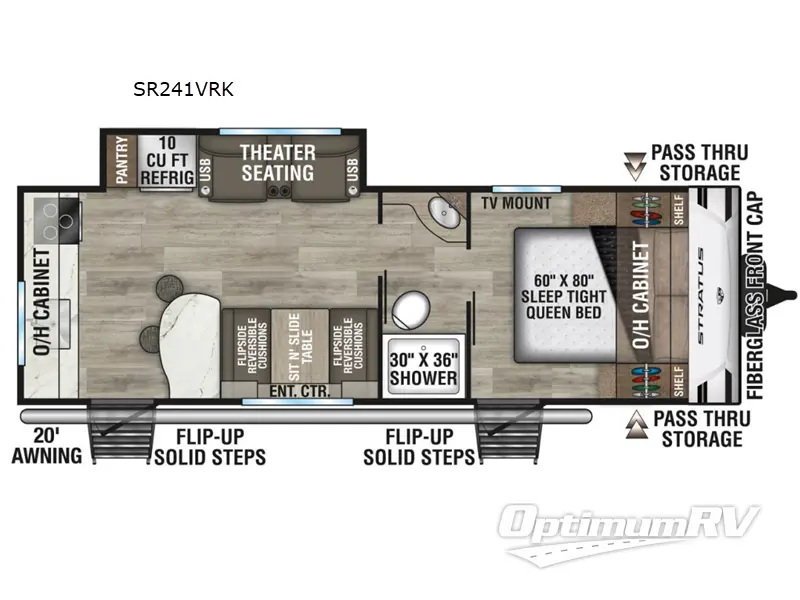 2025 Venture Stratus SR241VRK Floorplan Photo