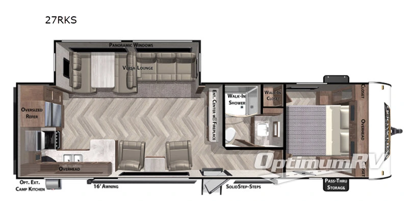 2020 Forest River Wildwood 27RKS RV Floorplan Photo