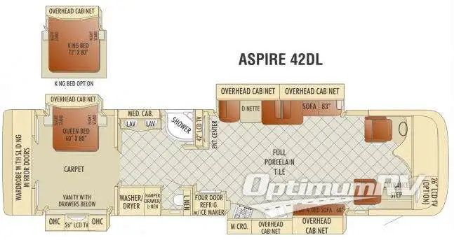 2011 Entegra Anthem 42DL Floorplan Photo