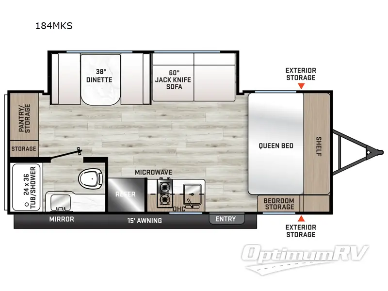 2026 Coachmen Catalina Summit Series 7 184MKS Floorplan Photo