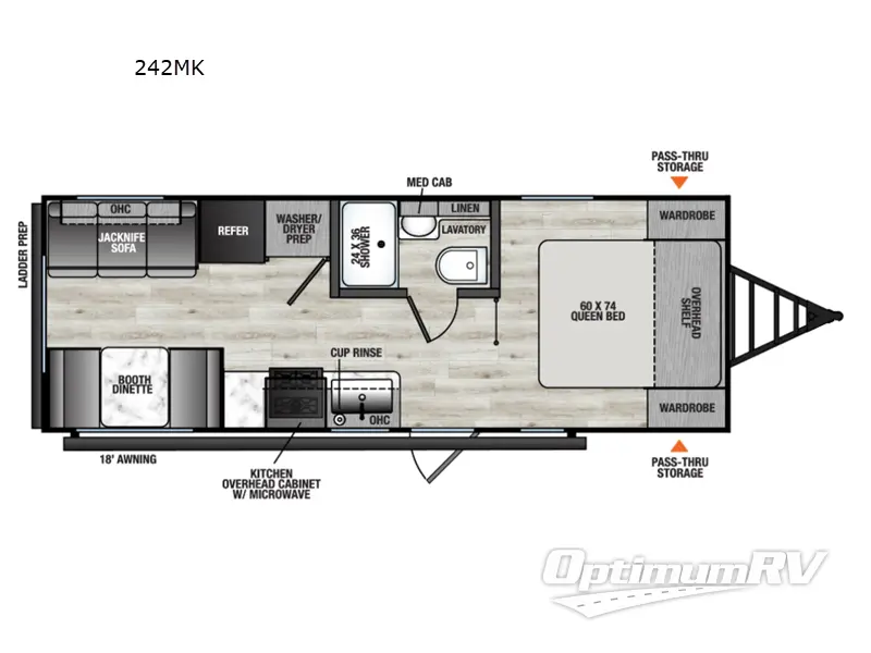 2026 Coachmen Clipper 5K Series 242MK RV Floorplan Photo