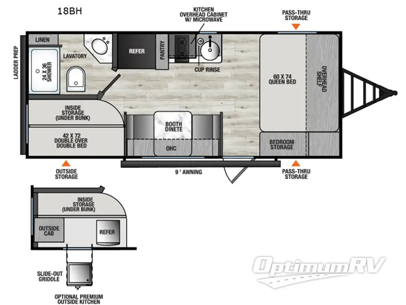 2026 Coachmen Clipper 4K Series 18BH RV Floorplan Photo