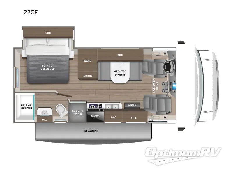 2024 Jayco Redhawk SE 22CF RV Floorplan Photo