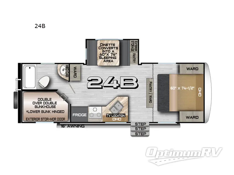 2025 Northwood Nash Camp 24B Floorplan Photo