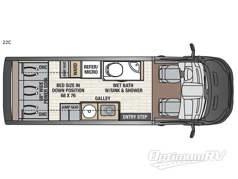 2019 Coachmen Crossfit 22C Floorplan Photo