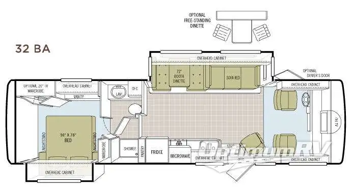 2006 Tiffin Allegro 32 BA Floorplan Photo
