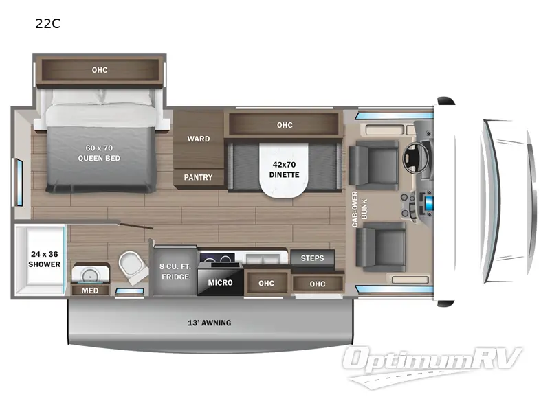 2023 Jayco Redhawk SE 22C RV Floorplan Photo