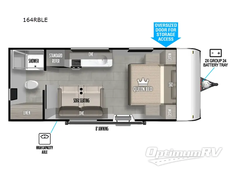 2024 Forest River Salem FSX 164RBLE RV Floorplan Photo