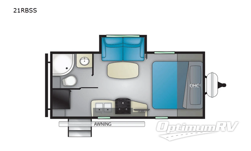 2020 Heartland North Trail 21RBSS RV Floorplan Photo