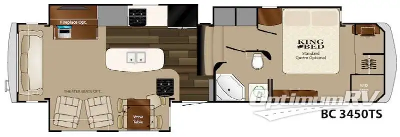 2015 Heartland Big Country 3450TS RV Floorplan Photo