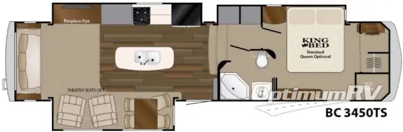 2016 Heartland Big Country 3450TS Floorplan Photo