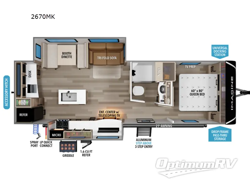 2027 Grand Design Imagine 2670MK RV Floorplan Photo