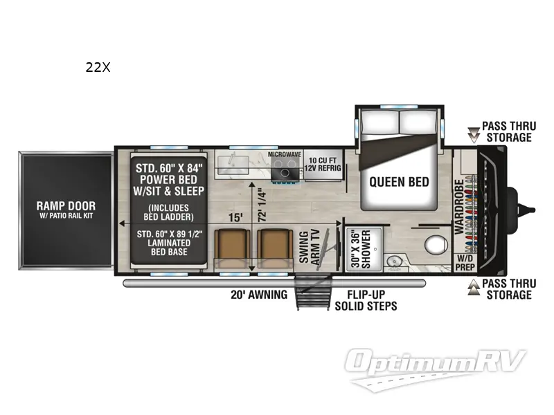2026 KZ Sportster X 22X Floorplan Photo
