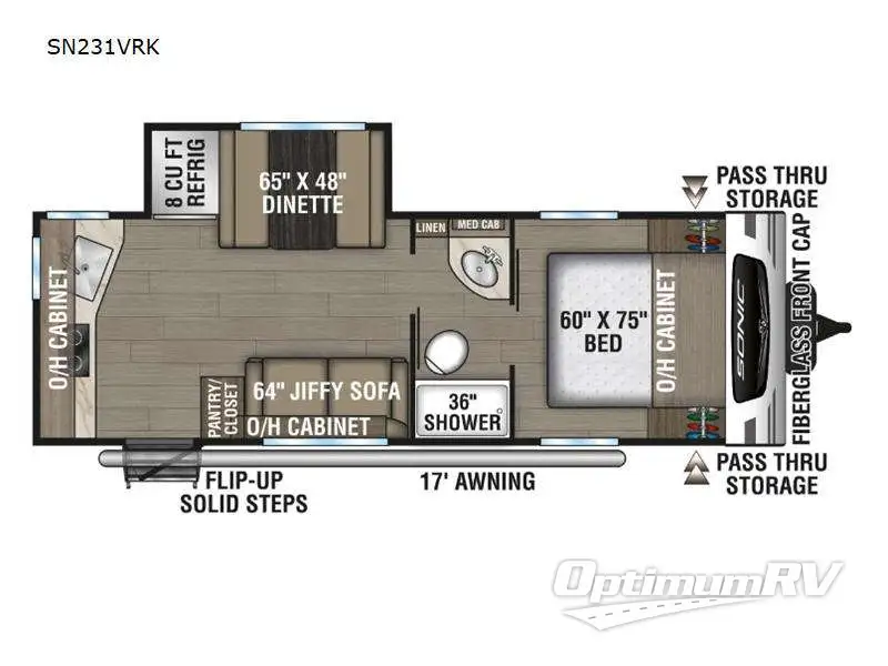 2024 Venture Sonic SN231VRK Floorplan Photo