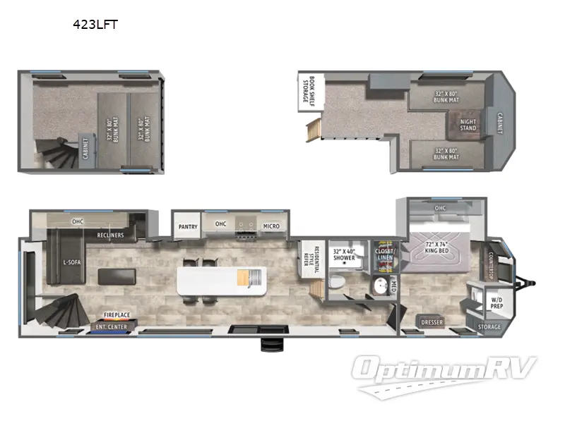 2026 Forest River Puma Vista 423LFT RV Floorplan Photo