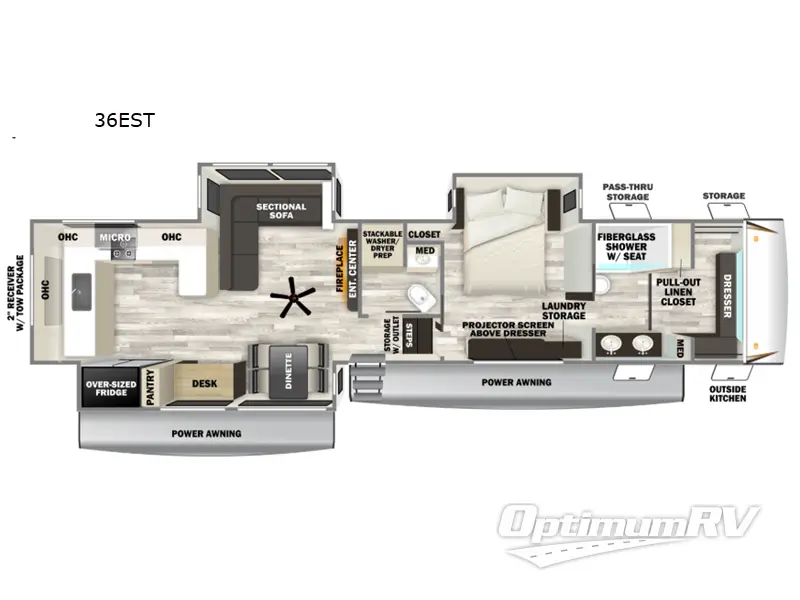 2027 Forest River Cherokee Sabre 36EST RV Floorplan Photo