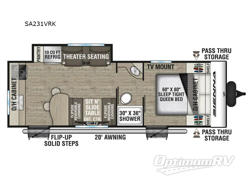 2026 Venture Sienna SA231VRK RV Floorplan Photo