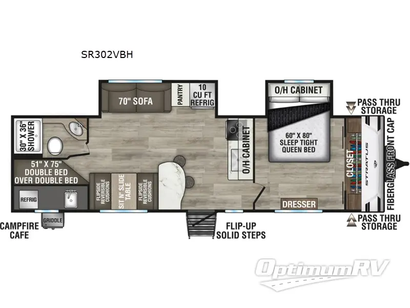 2026 Venture Stratus SR302VBH Floorplan Photo